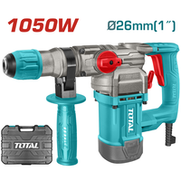 Перфоратор TOTAL TH110266 SDS-Plus, 1050Вт, 0-1100об/хв, 4.5Дж, 0-3800 уд/хв