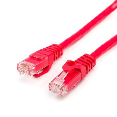 Патч-корд UTP Atcom RJ45, Cat.6, медь, 2 м, красный