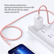 Кабель ColorWay Lightning + USB Type-C (M/M), 3.0 А, 1 м, Pink (CW-CBPDCL061-P)