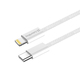 Кабель ColorWay Lightning + USB Type-C (M/M), 3.0 А, 1 м, Grey (CW-CBPDCL061-GR)