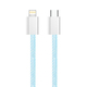 Кабель ColorWay Lightning + USB Type-C (M/M), 3.0 А, 1 м, Blue (CW-CBPDCL061-BL)