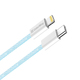 Кабель ColorWay Lightning + USB Type-C (M/M), 3.0 А, 1 м, Blue (CW-CBPDCL061-BL)