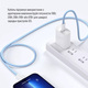 Кабель ColorWay Lightning + USB Type-C (M/M), 3.0 А, 1 м, Blue (CW-CBPDCL061-BL)