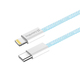 Кабель ColorWay Lightning + USB Type-C (M/M), 3.0 А, 1 м, Blue (CW-CBPDCL061-BL)