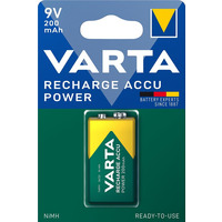 Акумулятор Varta NI-MH Power 6F22((6LR61, MN1604, MX1604, Крона) 9V 200 мА•г, 1 шт.