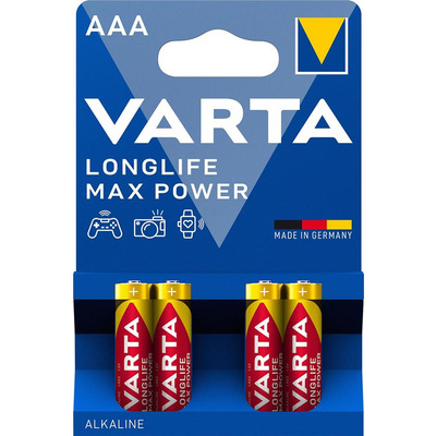 Батарейка Varta Longlife Max Power лужна AAA блістер, 4 шт