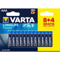 Батарейка Varta Longlife Power лужна AAA  блістер, 12 шт