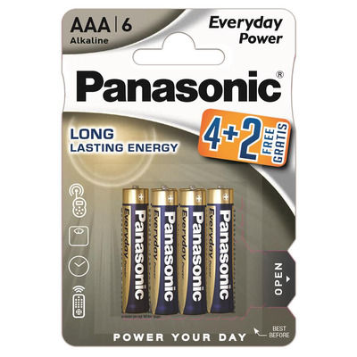 Батарейка Panasonic Everyday Power лужна AАA блістер, 6 шт.