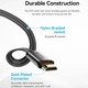 Кабель HDMI M - M, 2.0 м, V2.1, 8K 60Гц, плаский з обплетенням, Vention