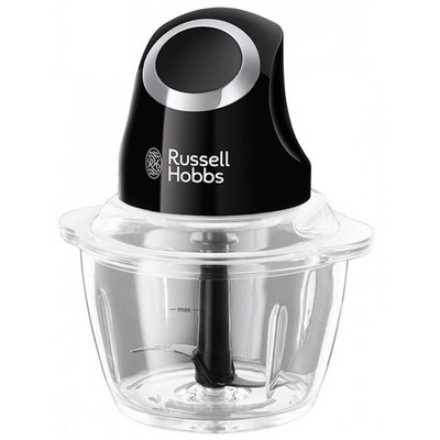 Подрібнювач Russell Hobbs Matte Black, 200Вт, чаша-500мл, скло, корпус-пластик, чорний