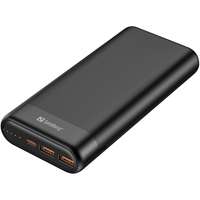 Універсальна мобільна батарея Sandberg Powerbank 20000mAh PD 65W Black (420-62)