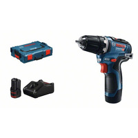 Шурупокрут-дриль акумуляторний Bosch GSR 12V-35 безщітковий 12 2x3.0А·год 35Нм 460·1750об·хв 0.75кг AutoLock L-BOXX 102