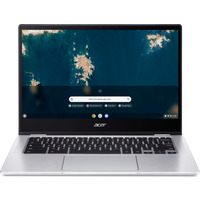 Ноутбук Acer Chromebook Spin CP314-1HN 14" FHD IPS Touch, Intel P N6000, 8GB, F128GB, UMA, ChromeOS, серебристый