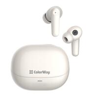 Bluetooth-гарнитура СolorWay Slim TWS-1 Earbuds Long Life Beige (CW-TWS1BE)