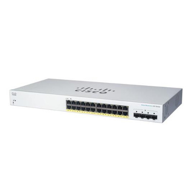 Комутатор Cisco CBS220 24хGE, 4x1G SFP, Smart