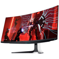 Монітор DELL 34" AW3423DW 2xHDMI, DP, USB3.2, Audio, QD-OLED, 3440x1440, 21:9, 175Hz, 0.1ms, 149%sRGB, Delta E<2, CURVED, Adaptive-Sync, G-SYNC, HAS