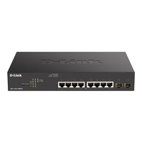 Комутатор D-Link DGS-1100-10MPV2 8xGE PoE 2xSFP, 130Вт, EasySmart