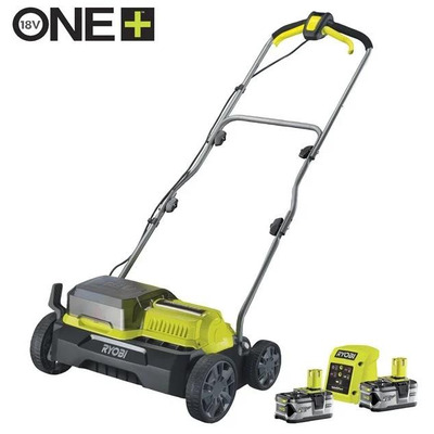 Аератор-скарифікатор акумуляторна Ryobi ONE+ RY18SFX35A-240 18В акб 2х4А·год 35см 55л 10кг