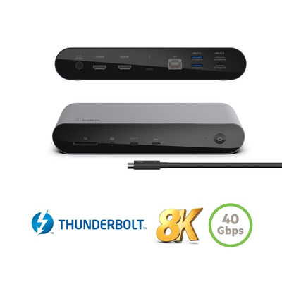 Док-станція Belkin USB-C Thunderbolt 4 Triple Display Dock 8K