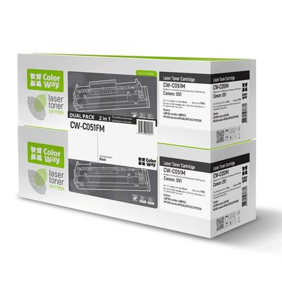 Картридж CW (CW-C051FM) Canon LBP162/MF269/MF267/MF264 Black (Canon 051) Dual Pack