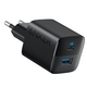 Мережевий зарядний пристрій Anker PowerPort 323 - 33W Dual-Port USB-C Black