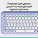 Клавiатура бездротова Logitech Pop Icon Keys Lilac (920-013074)