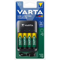 Зарядний пристрій  Varta Value USB Quattro Charger 4хNI MH AA2100 мА•год