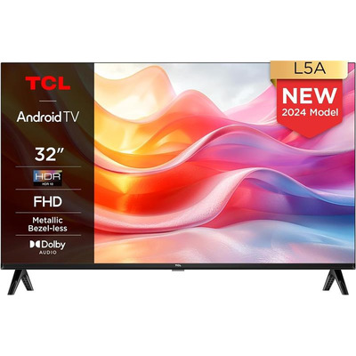 Телевізор 32" TCL LED FHD 60Hz Smart Android TV Black