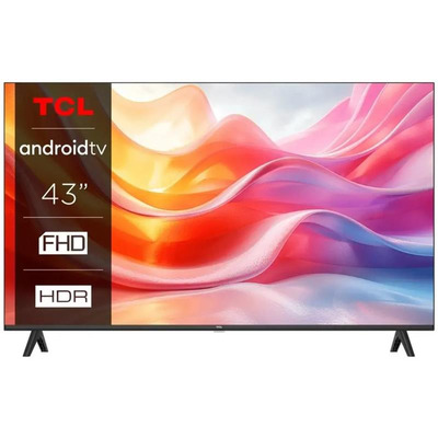 Телевізор 43" TCL LED FHD 60Hz Smart Android TV Black