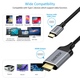 Кабель USB 3.1 Type-C M - HDMI M, 2.0m 4K 60Hz сірий Choetech