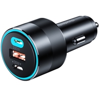 Зарядний пристрій 3xUSB 124W (2xUSB-C+USB-A) PD3.0 100W чорна Choetech