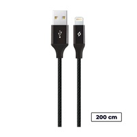 Кабель Ttec USB - Lightning (M/M), AlumiCable, 2 м, Black (2DK19S)