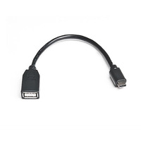 Кабель REAL-EL USB Type-C - USB V 2.0 (M/F), 0.1 м, чорний (EL123500017)