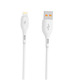 Кабель SkyDolphin S22L Soft Silicone USB - Lightning (M/M), 1 м, White (USB-000599)