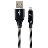 Кабель Cablexpert CC-USB2B-AMLM-1M-BW USB 2.0/Lightning 1м