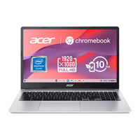 Ноутбук Acer Chromebook CB315-4HT 15" FHD IPS Touch, Intel P N6000, 8GB, F128GB, UMA, ChromeOS, сріблястий