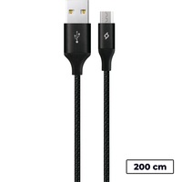 Кабель Ttec USB - мicro USB (M/M),  AlumiCable XL, 2 м, Black (2DK21S) 