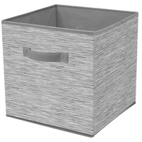 Корзина IDEA HOME NP-104L квад. ткан. Grey 30x30x30 см (NP-104L квад. ткан. Grey)