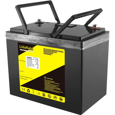 Акумуляторна батарея LiitoKala LiFePO4 12V90Ah, LCD