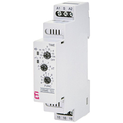 Багатофункціональне реле часу ETI, CRME-101 (12-240V AC/DC, 1x16A, AC1)