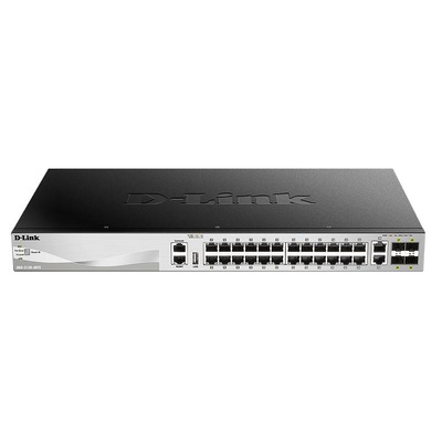 Комутатор D-Link DGS-3130-30TS 24xGE, 4xGE/SFP, 2x10GE, 4xSFP+, L3