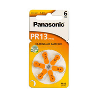 Батарейка Panasonic повітряно-цинкова PR13(PR48, AC13, DA13, AG5, ZA13) блістер, 6 шт.