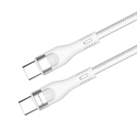 Кабель ColorWay USB Type-C + USB Type-C (M/M), 5.0 А, 1 м, White (CW-CBPDCC065-WT)