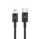 Кабель Grand-X Lightning - USB Type-C 20W, 1м, Black (CL-07B)