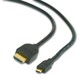 Кабель Gembird HDMI - micro-HDMI V 2.0 (M/M), 3 м, чорний (CC-HDMID-10) пакет