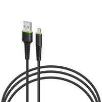 Кабель Intaleo CBFLEXL1 USB - Lightning (M/M), 1.2 м, Black (1283126577673)