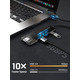 Концентратор Cabletime USB - 4 Port USB 3.0, 5Gbps, 0.15 m (CB01B)