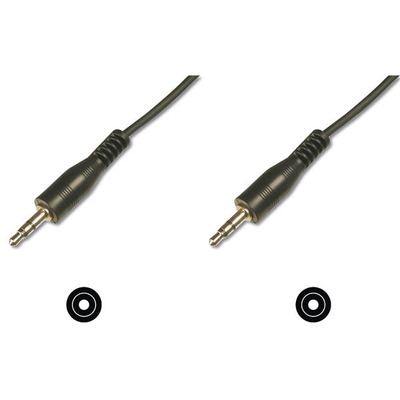 Кабель DIGITUS Audio connection stereo 3.5mm M/M 1.5м, черный