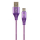 Кабель Cablexpert USB - USB Type-C V 2.0 (M/M), 2 м, Purple/White (CC-USB2B-AMCM-2M-PW)