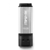 Флеш-накопитель USB 16GB Hi-Rali Stark Series Silver (HI-16GBSTSL)